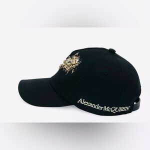 Alexander McQueen Astral Embellished Black Baseball Cap L (59cm)